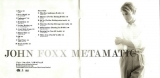 Foxx, John - Metamatic, japanese booklet inside front with track listing